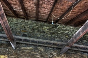 Roofbeams at Isel Hall