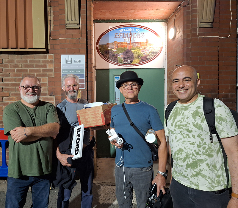 Me, Tony, Shane and Marizu at the end of the night outside the mill.
