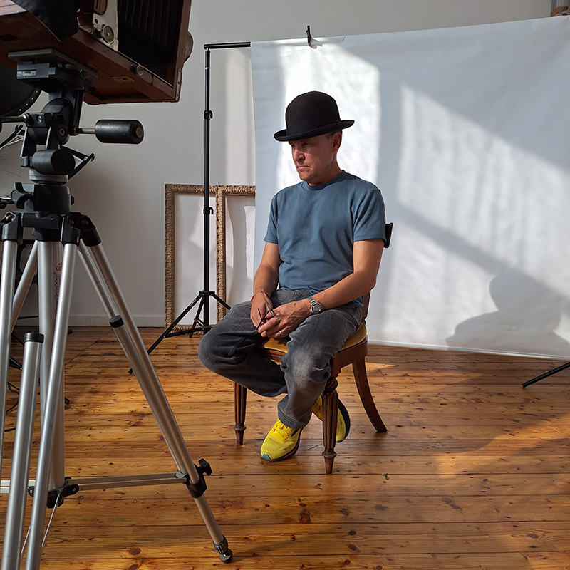 Shane posing in the studio